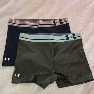 TWO PAIR Under Armour Compression Shorts